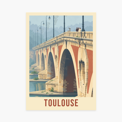 Affiche toulouse – sans cadre