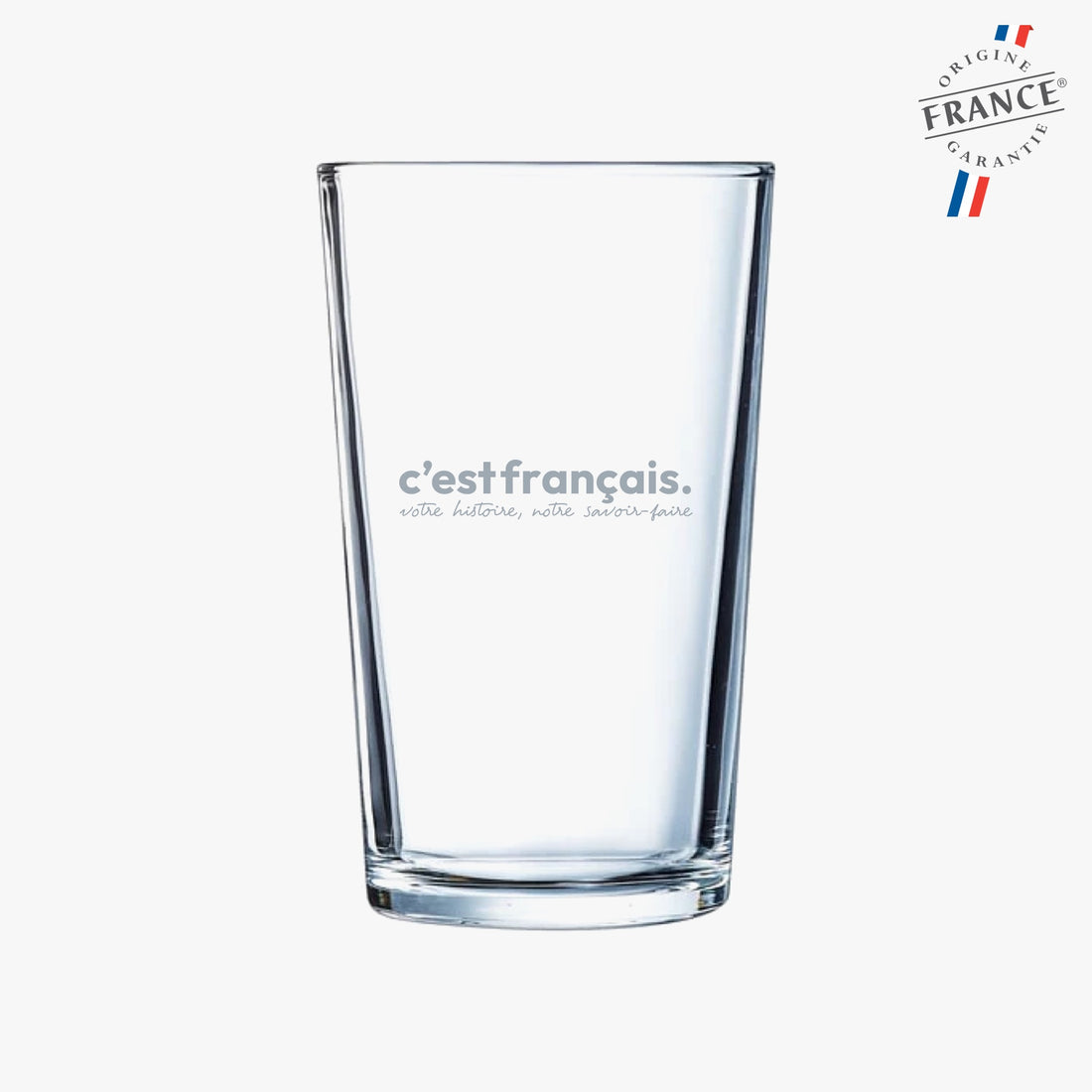 Verre haut conique personnalisé - Gravé