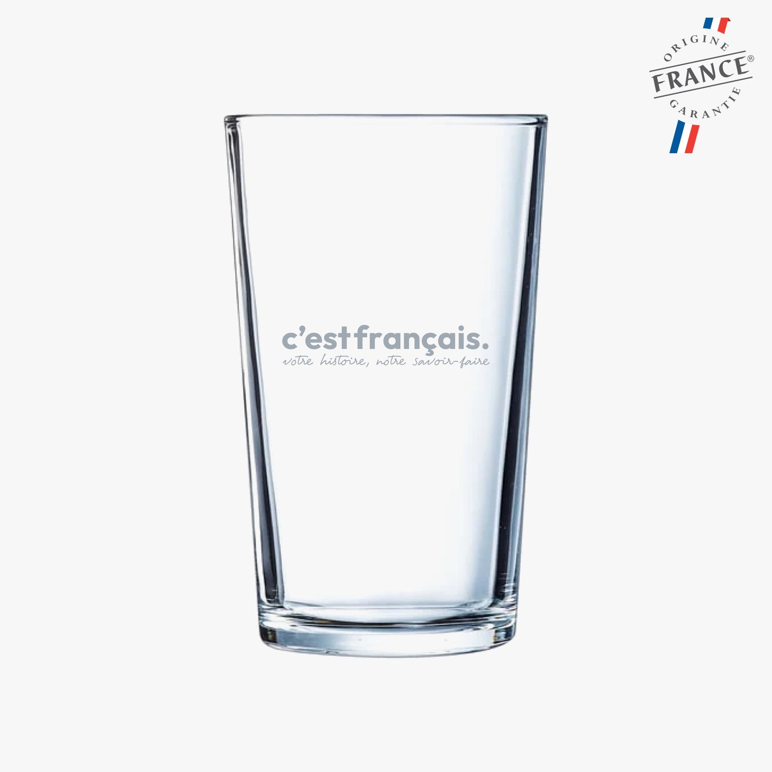 Verre haut conique personnalisé - Gravé