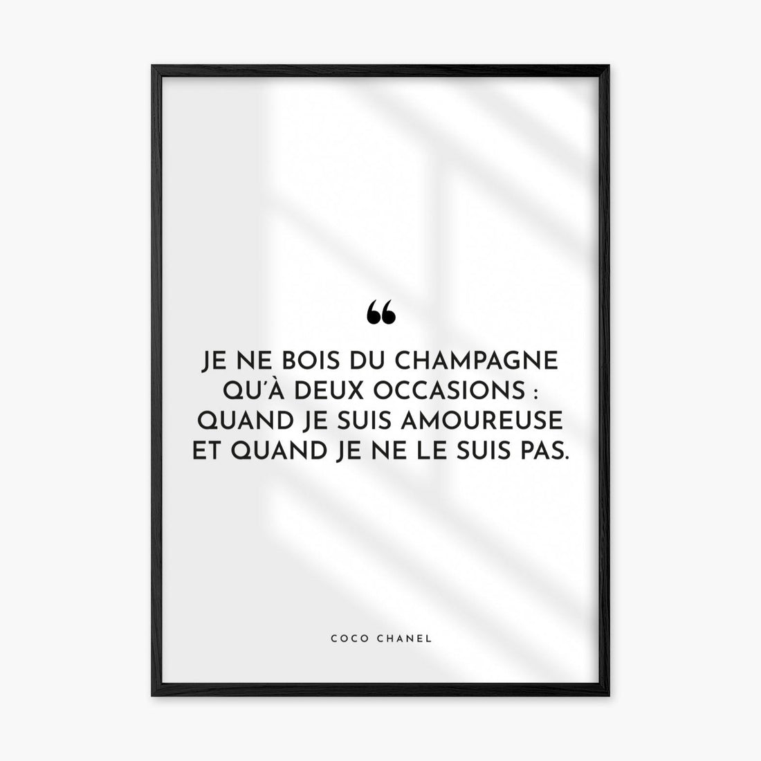 Affiche citation Coco Chanel - cestfrancais.fr