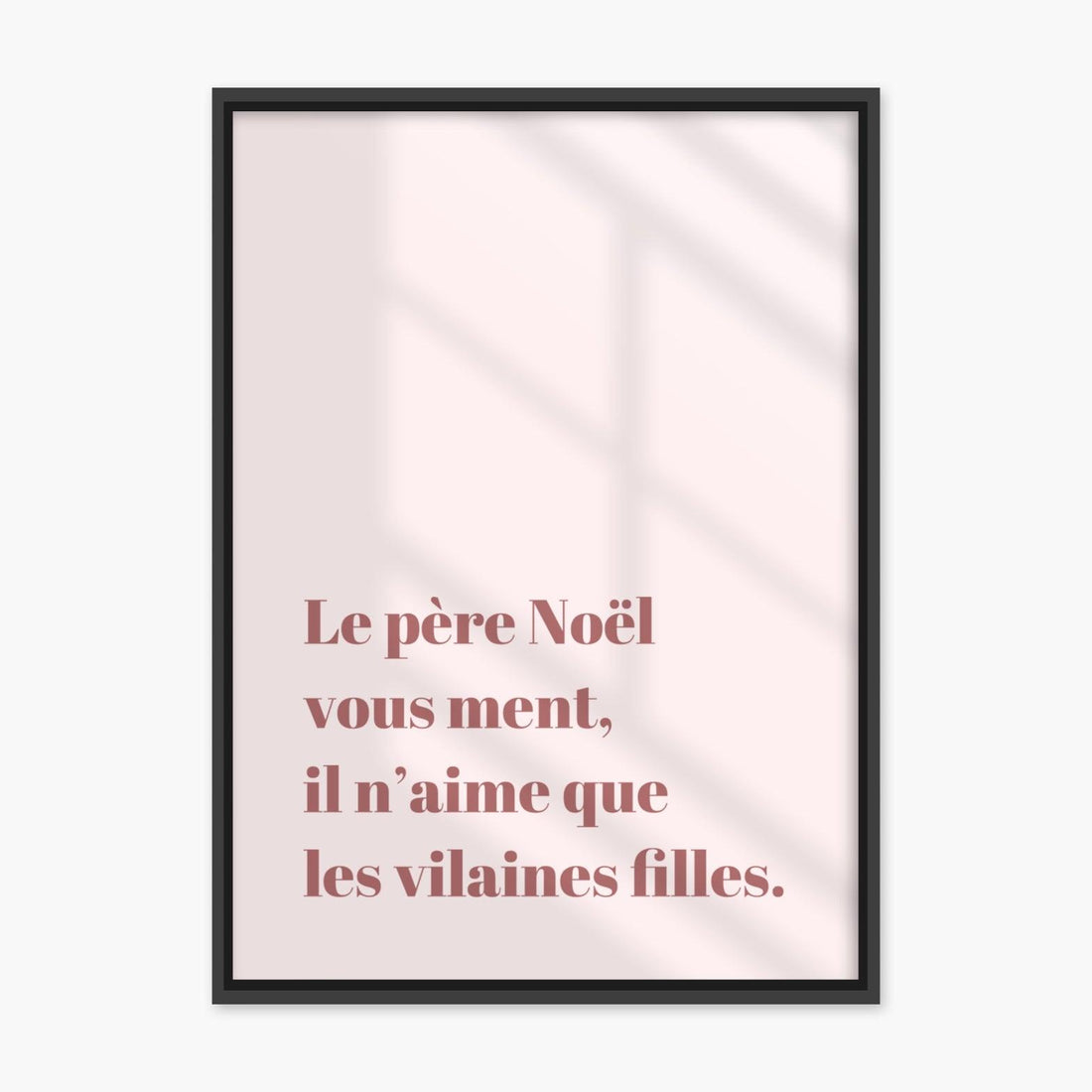 Affiche &quot;Le père noël vous ment&quot; - cestfrancais.fr