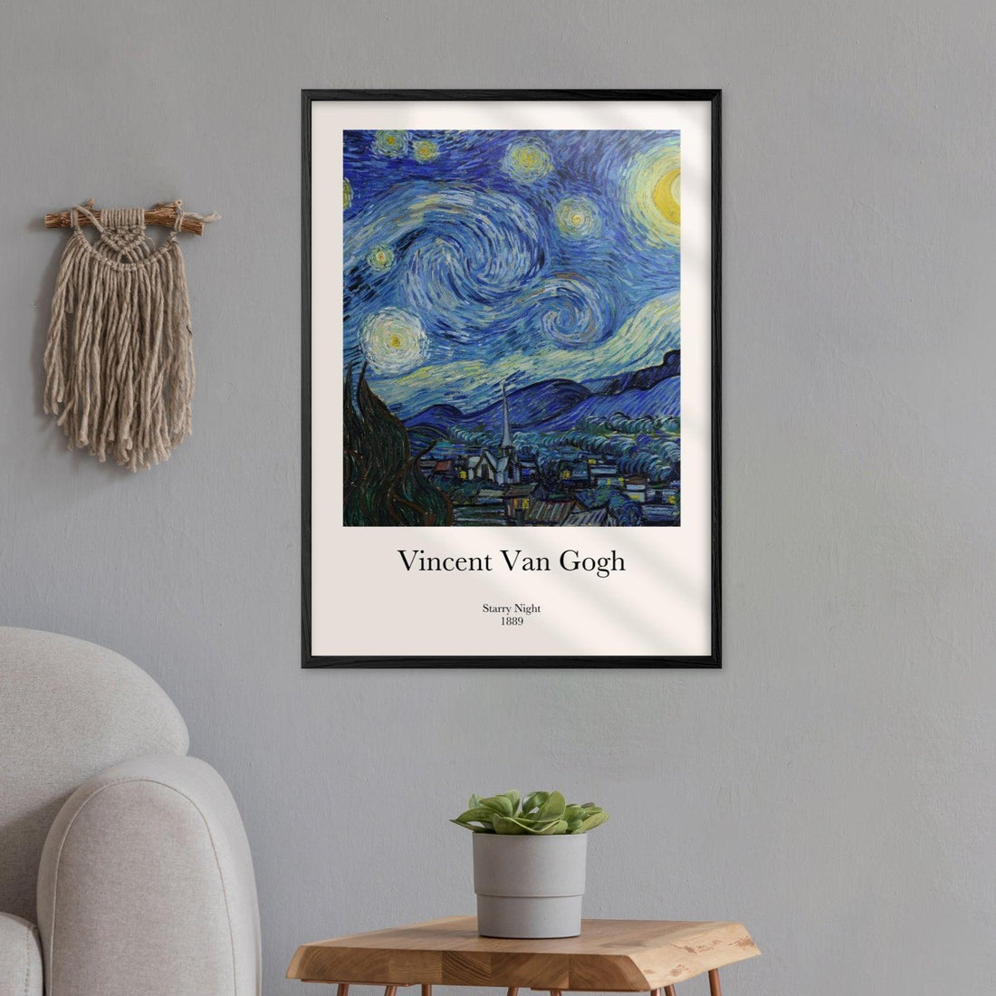 Affiche &quot;Starry night Van Gogh&quot; - cestfrancais.fr